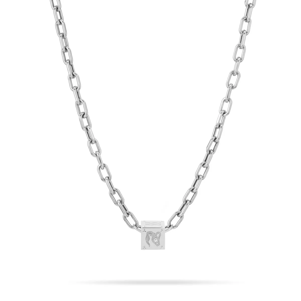 Zodiac Aquarius Block Big Bead