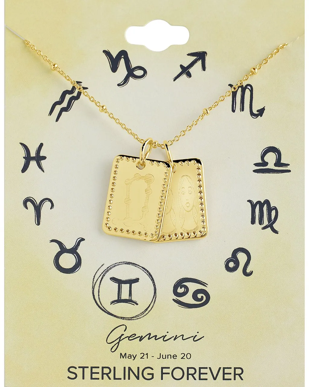 Zodiac Tag Necklace